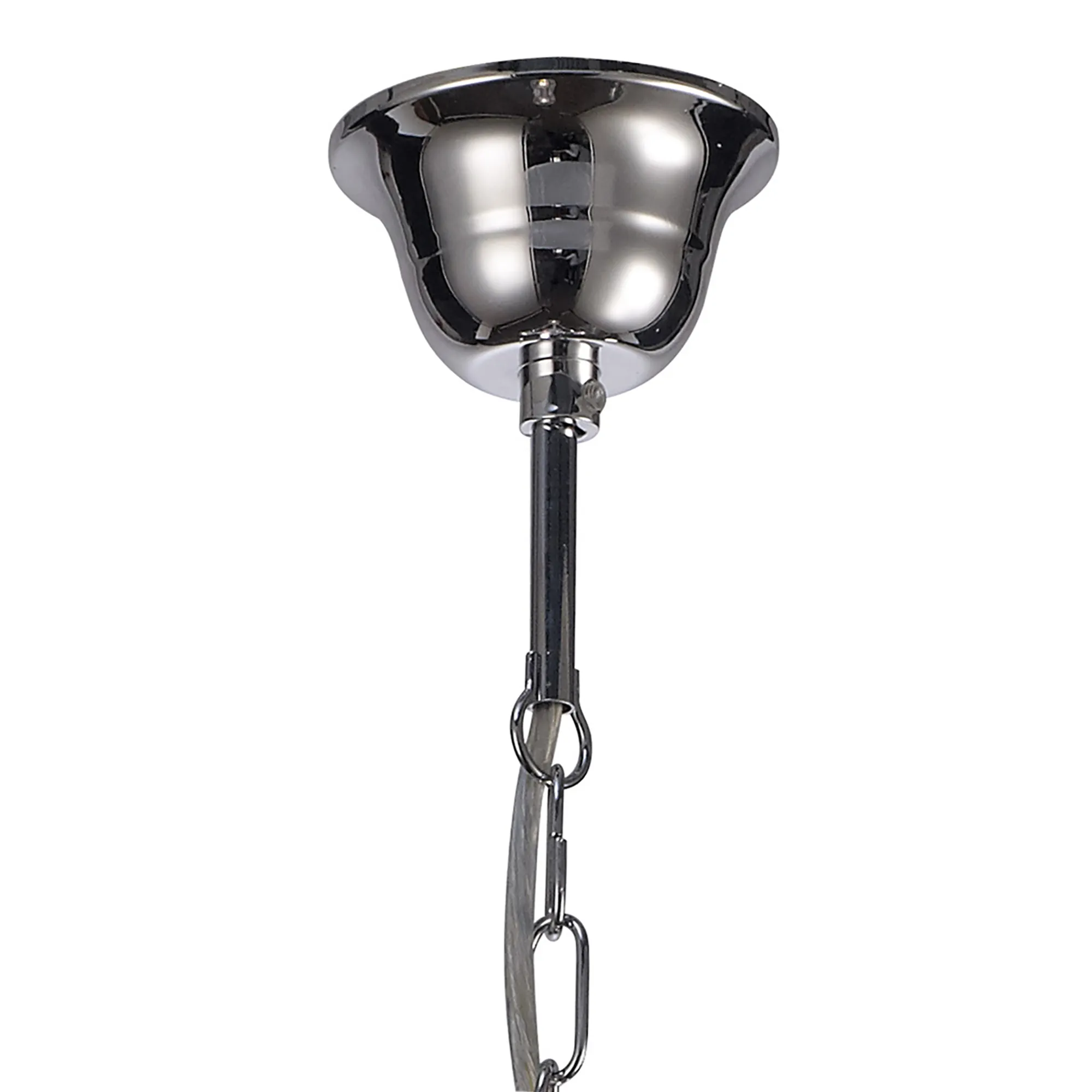 Floria Acrylic Chandelier 3 Light Polished Chrome D0416  Deco Floria